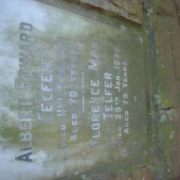 TELFER Albert Edward -1941 &amp; Florence May -1952