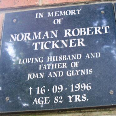 TICKNER Norman Robert -1996