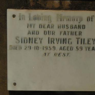 TILEY Sidney Irving -1959
