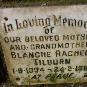 TILBURN Blanche Rachel 1894-1981
