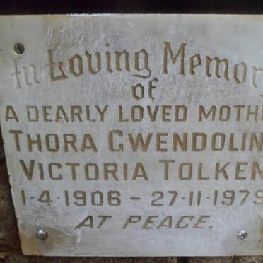 TOLKEN Thora Gwendoline Victoria 1906-1979