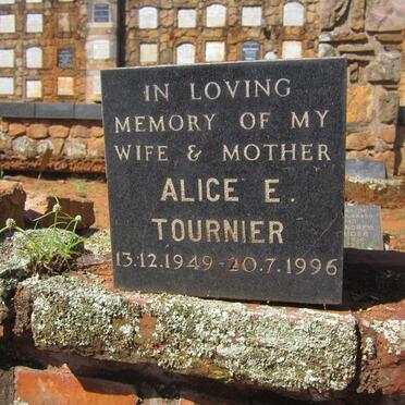 TOURNIER Alice E. 1949-1996