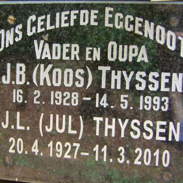 THYSSEN J.B. 1928-1993 &amp; J.L. 1927-2010