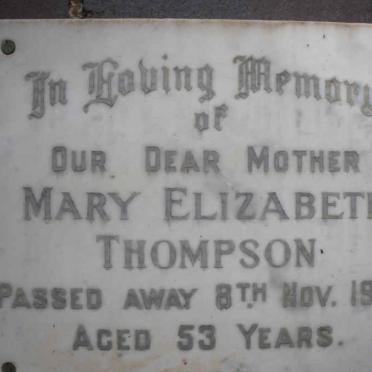 THOMPSON Mary Elizabeth -1967