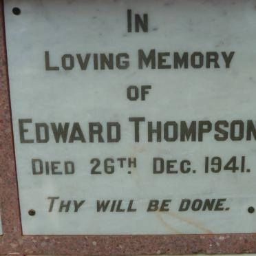 THOMPSON Edward -1941