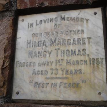 THOMAS Hilda Margaret Nancy -1957