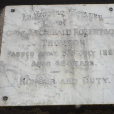 THOMSON Archibald Robertson -1957