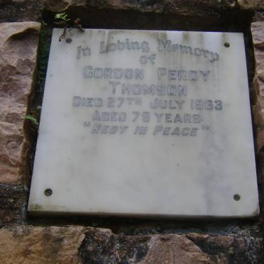 THOMSON Gordon Percy -1963