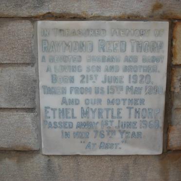 THORP Ethel Myrtle -1960 :: THORP Raymond Reed 1920-1950