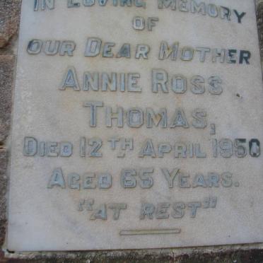 THOMAS Annie Ross -1950