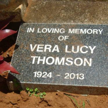 THOMSON Vera Lucy 1924-2013