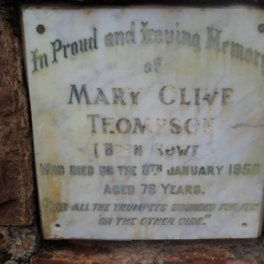 THOMPSON Mary Olive nee ROWE -1956
