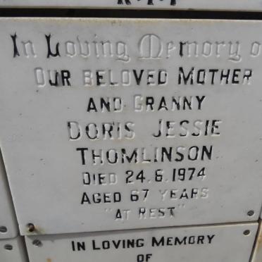 THOMLINSON Doris Jessie -1974