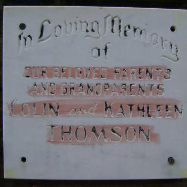 THOMSON Colin &amp; Kathleen