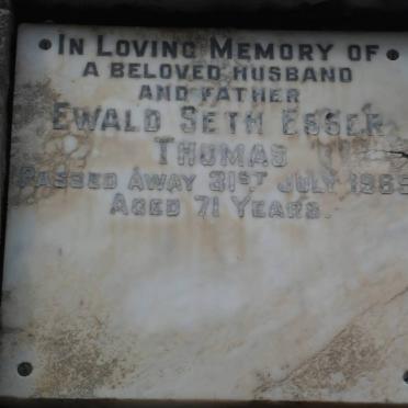 THOMAS Ewald Seth Esser -1969