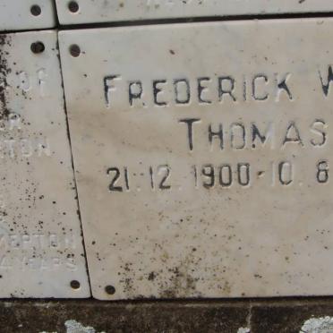 THOMAS Frederick Weir 1900-1972