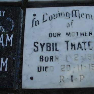 THATCHER Sybil 1903-1987