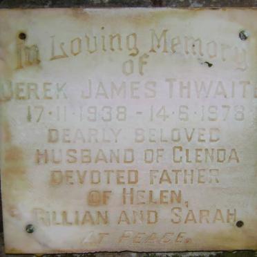 THWAITE Derek James 1938-1978