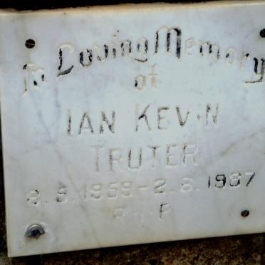 TRUTER Ian Kevin 1959-1987