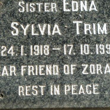 TRIM Edna Sylvia 1918-1993