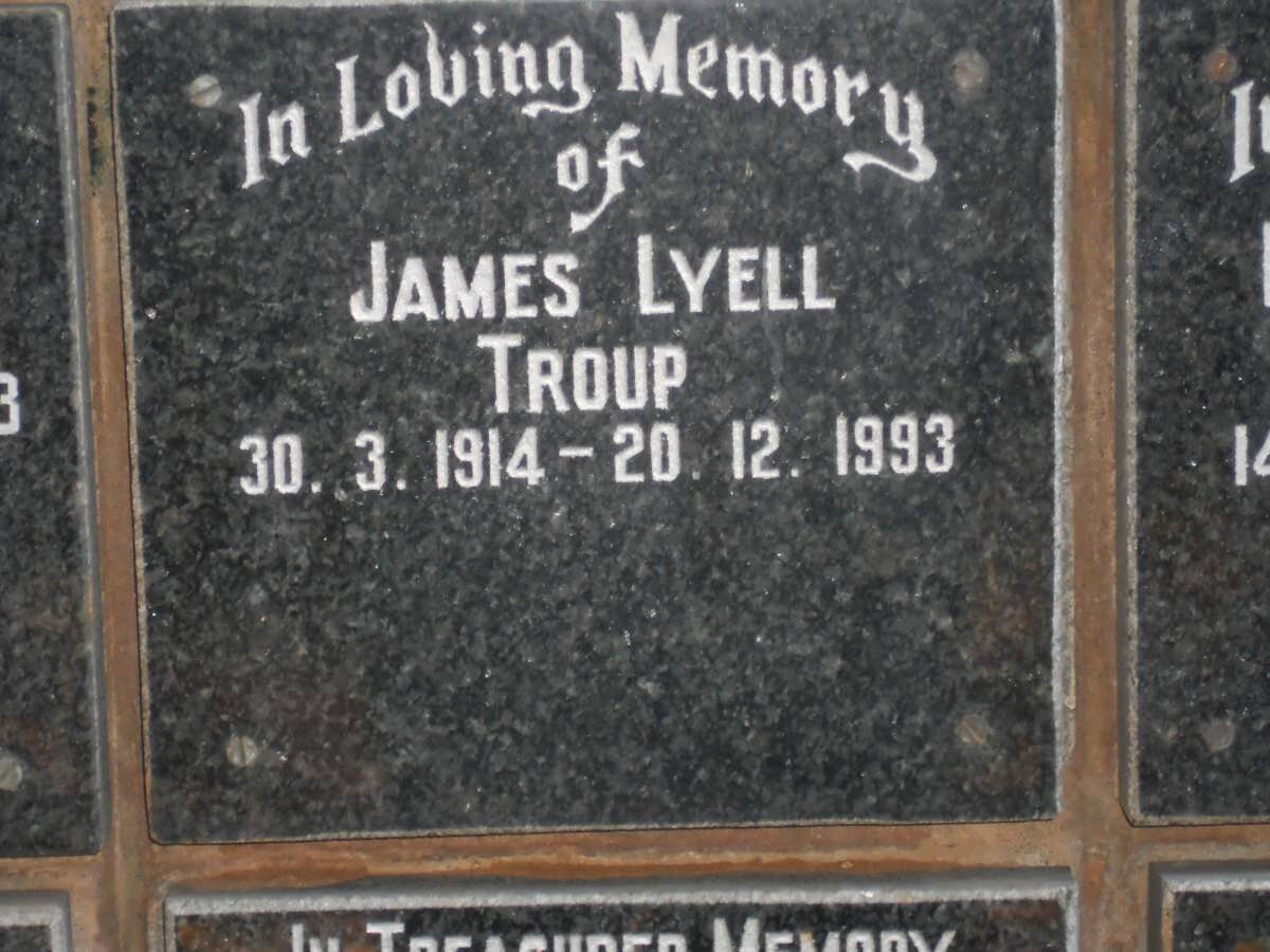 TROUP James Lyell 1914-1993