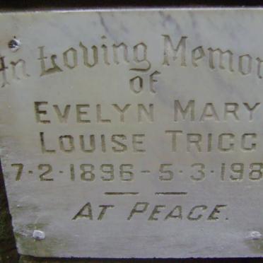 TRIGG Evelyn Mary Louise 1896-1980