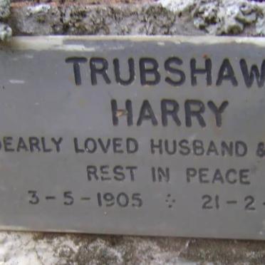 TRUBSHAW Harry 1905-1977