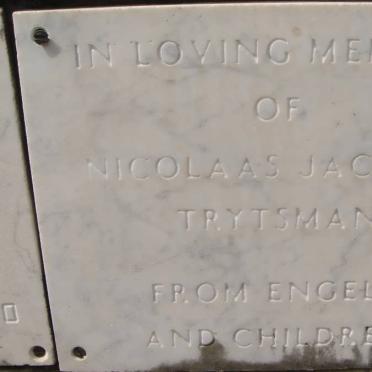 TRYTSMAN Nicolaas Jacobus