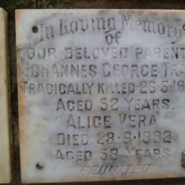 TRAIL Johannes George -1978 &amp; Alice Vera -1982