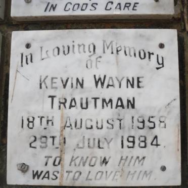 TRAUTMAN Kevin Wayne 1958-1984