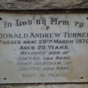 TURNER Donald Andrew -1970