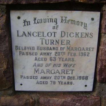 TURNER Lancelot Dickens -1962 &amp; Margaret -1968
