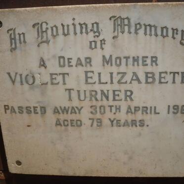 TURNER Violet Elizabeth -1968