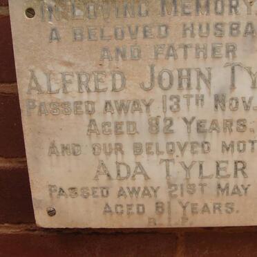 TYLER Alfred John -1969 &amp; Ada -1971