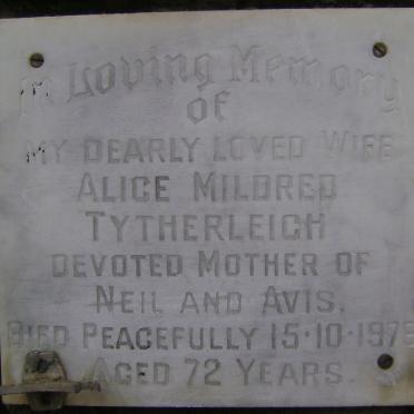 TYTHERLEIGH Alice Mildred -1976