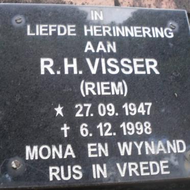VISSER R.H. 1947-1998