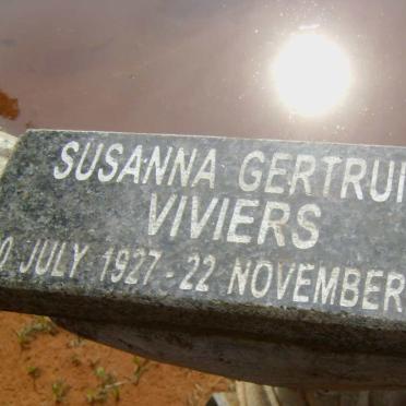 VIVIERS Susanna Gertruida 1927-2013