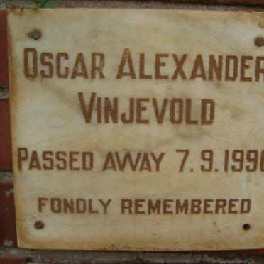 VINJEVOLD Oscar Alexander -1990