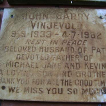 VINJEVOLD John Barry 1933-1982