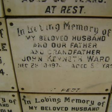 WARD John Kenneth -1974