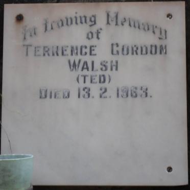 WALSH Terrence Gordon -1963