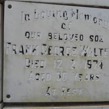 WALTERS Frank George -1974