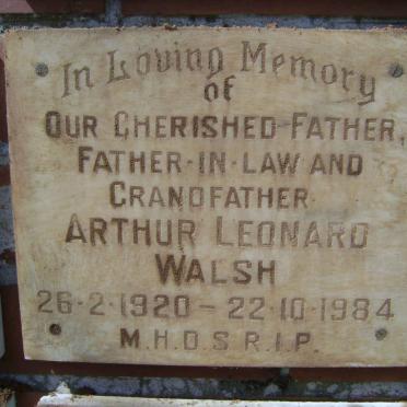WALSH Arthur Leonard 1920-1984
