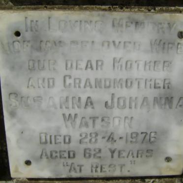 WATSON Susanna Johanna -1976