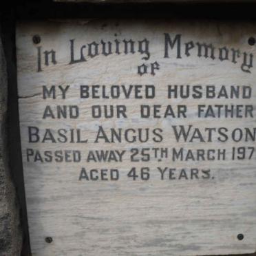 WATSON Basil Angus -1971