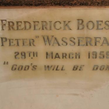 WASSERFALL Frederick Boesen -1959