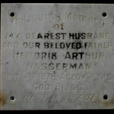 WASSERMAN Hendrik Arthur -1976