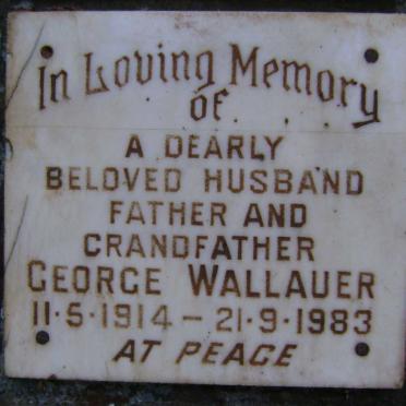 WALLAUER George 1914-1983