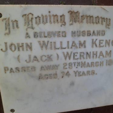 WERNHAM John William Kench -1969