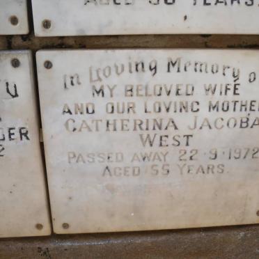 WEST Catherina Jacoba -1972 